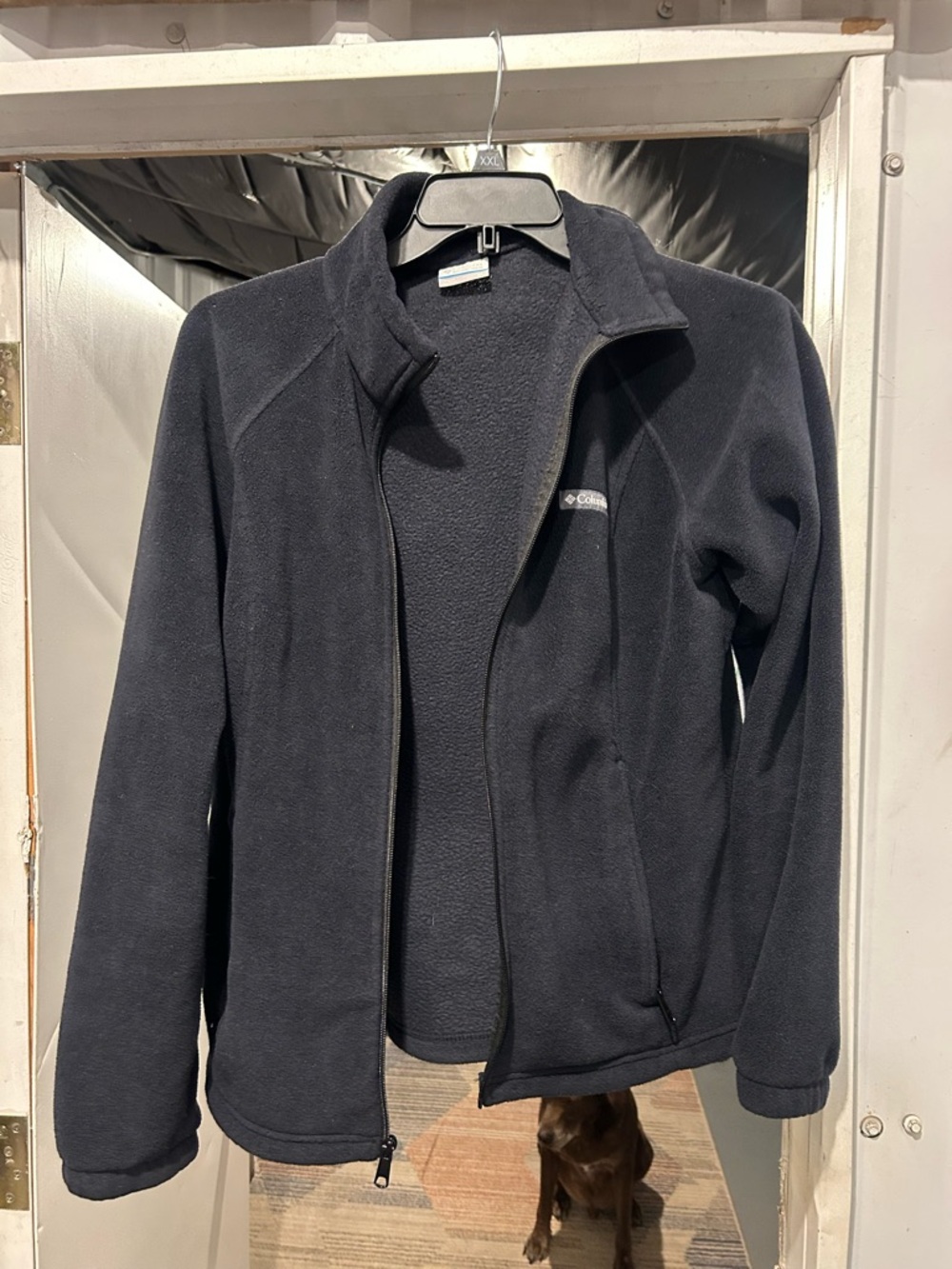 Columbia Black full zip Fleece Jacket